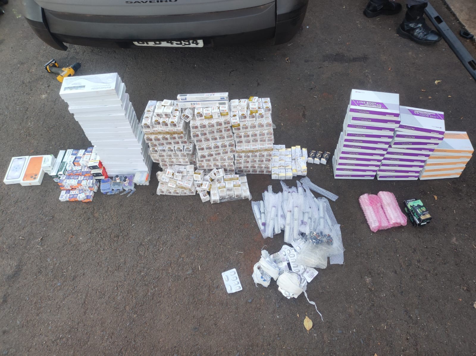 Polícia Rodoviária apreende carga de contrabando avaliada em R$ 2,2 milhões em Paraguaçu Paulista