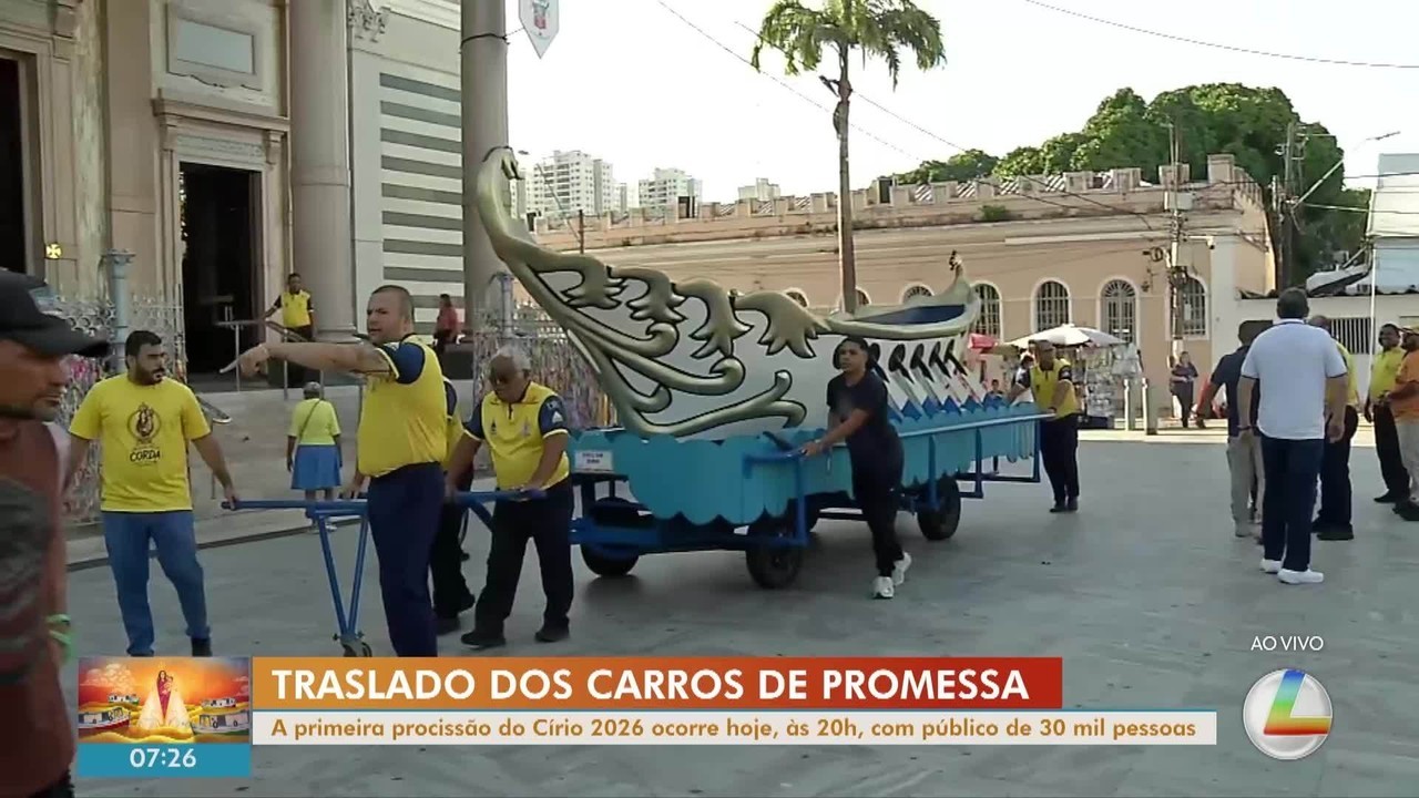 Traslado dos Carros abre romarias do Círio 2026 nesta quarta-feira; veja percurso