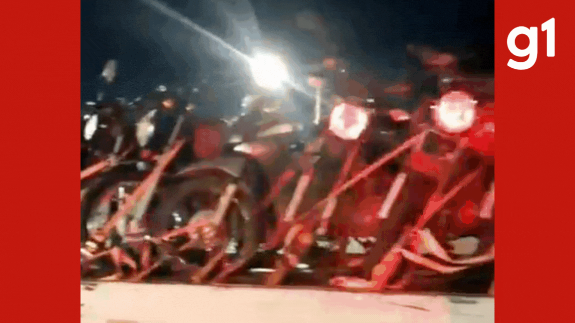 'Rolezinho de Natal' termina com prisão e apreensão de 30 motos irregulares em Rondonópolis (MT)