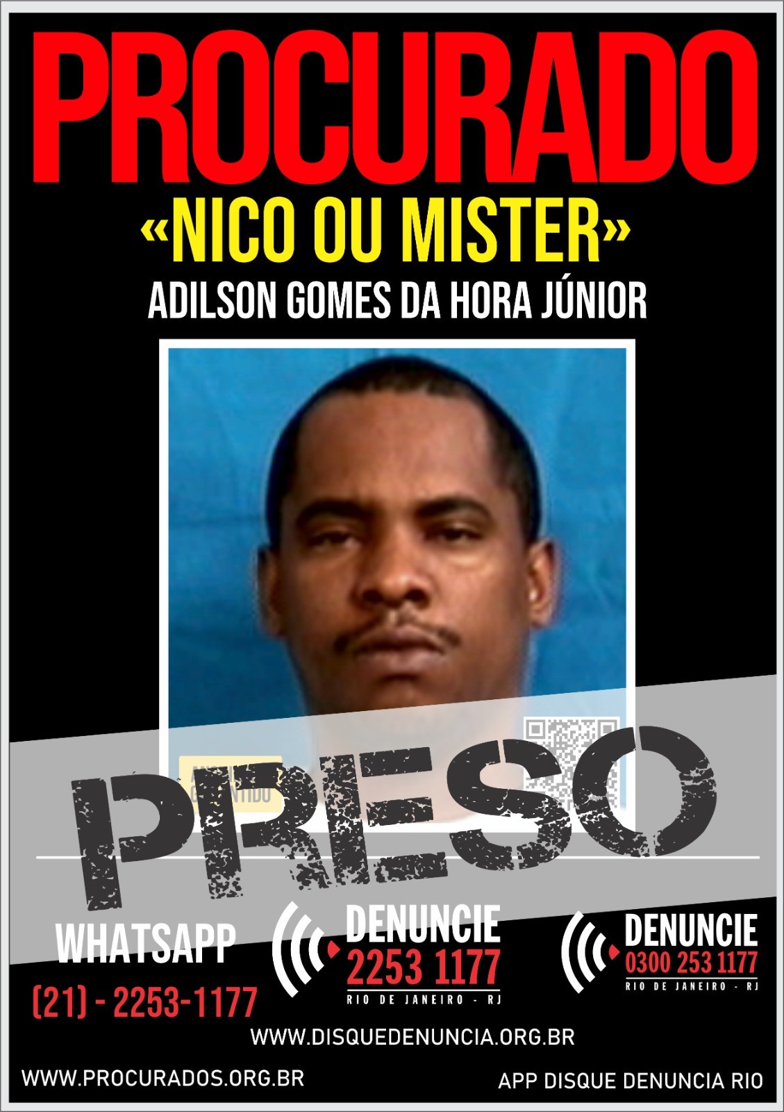 Chefe do tráfico de drogas da comunidade Furquim Mendes é preso; ele estava foragido e é considerado de altíssima periculosidade
