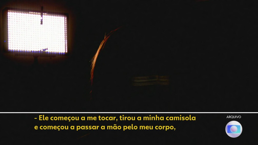 Vítima ouvida pelo Jornal Hoje conta como foi ataque sexual de médico ginecologista — Foto: TV Globo/Reprodução