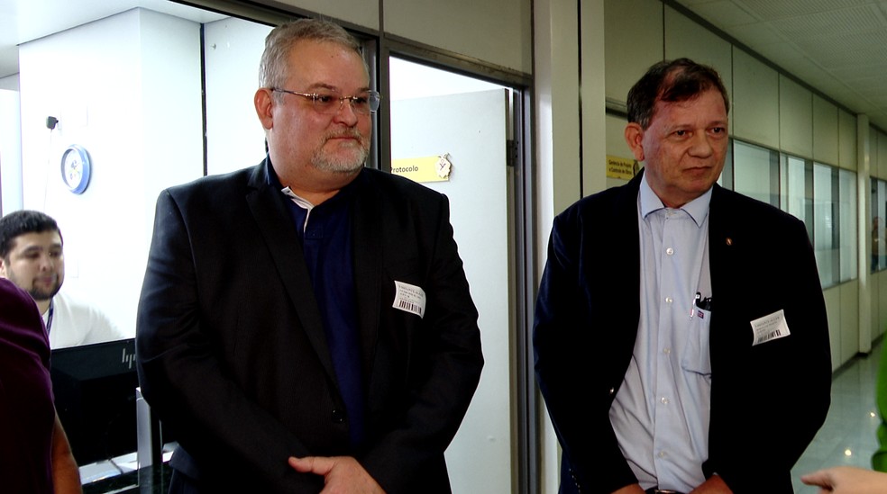 Cícero Alencar registra terceira candidatura ao ‘governo tampão’ do AM; Roque Lane será vice. — Foto: Reprodução/Rede Amazônica