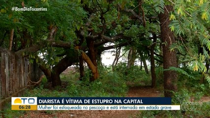 Diarista esfaqueada e vítima de estupro segue internada em estado grave, em Palmas