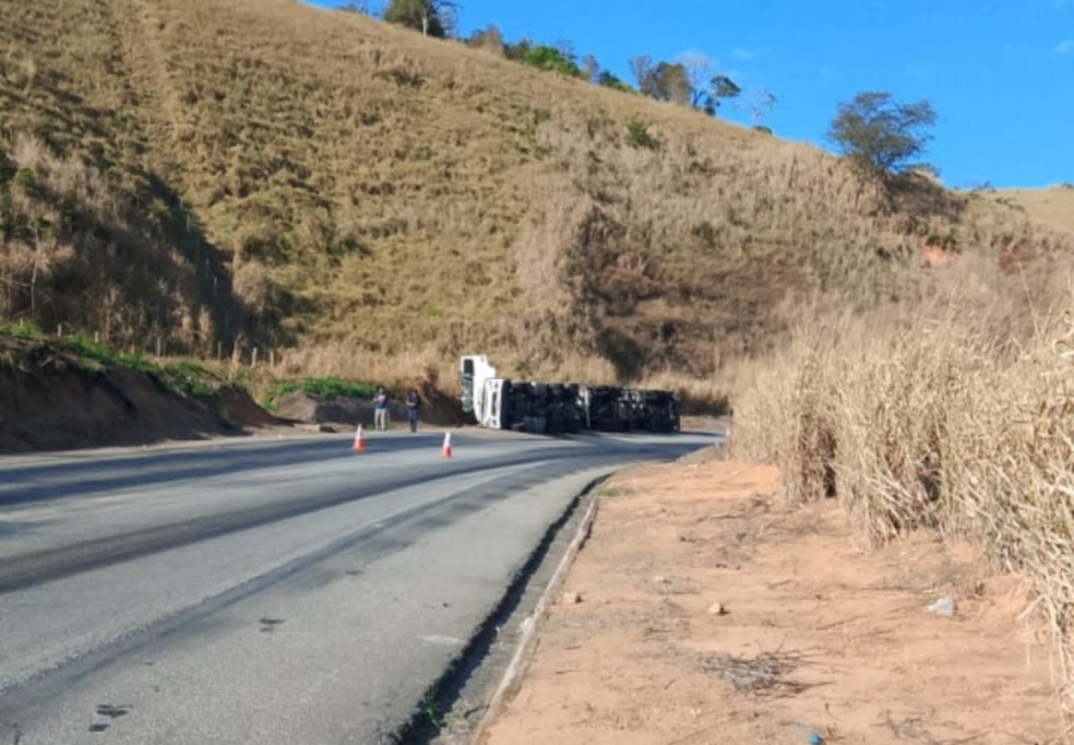 Local onde o acidente ocorreu — Foto: Redes sociais