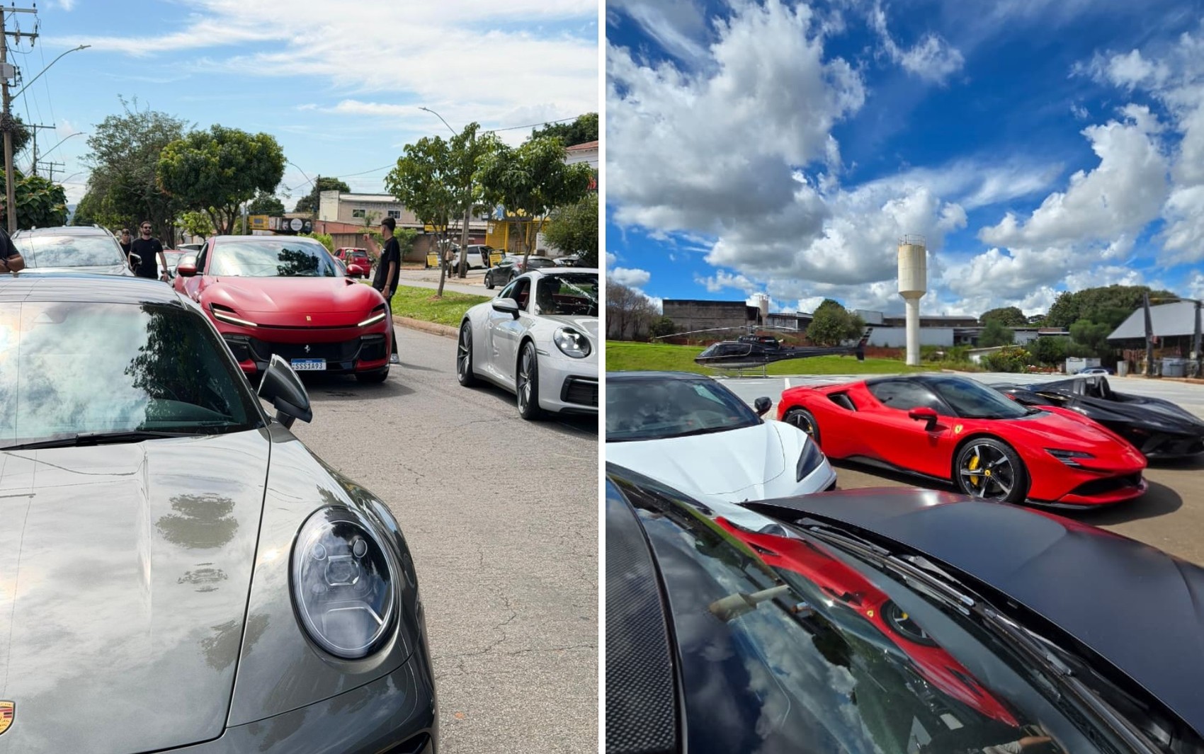 Desfile de carros esportivos impressiona, em Goiânia; vídeos 