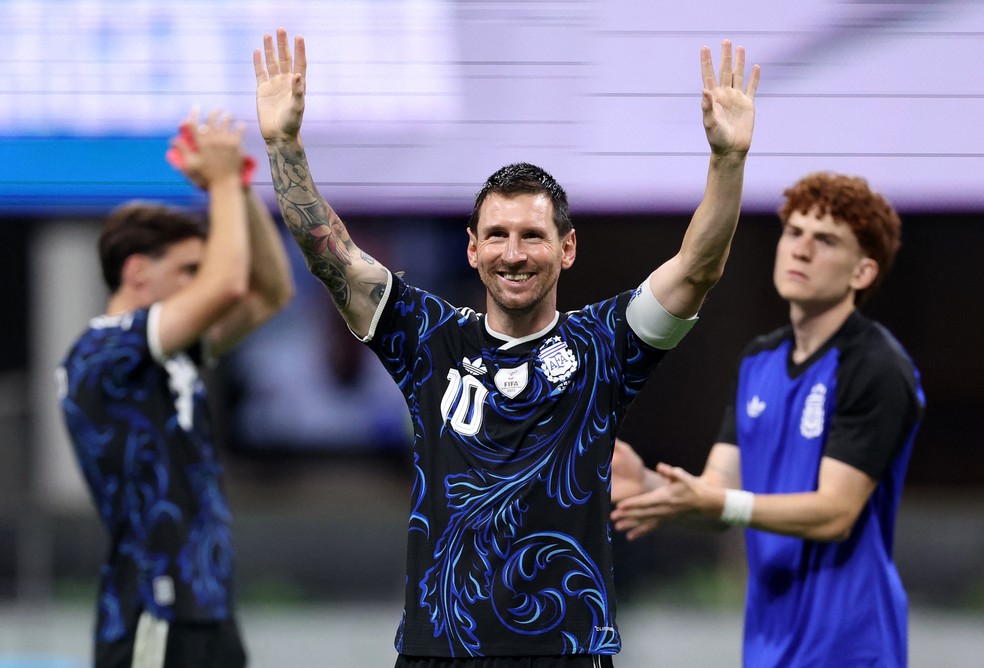 Lionel Messi busca o bicampeonato pela Argentina na Copa do Mundo de 2026. — Foto: Reuters/Brett Davis