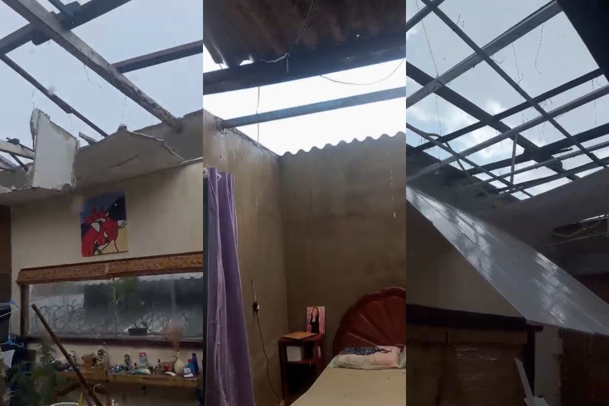 Chuva e ventos fortes deixam casas desatelhadas em BH; 5 mil pessoas estão sem luz