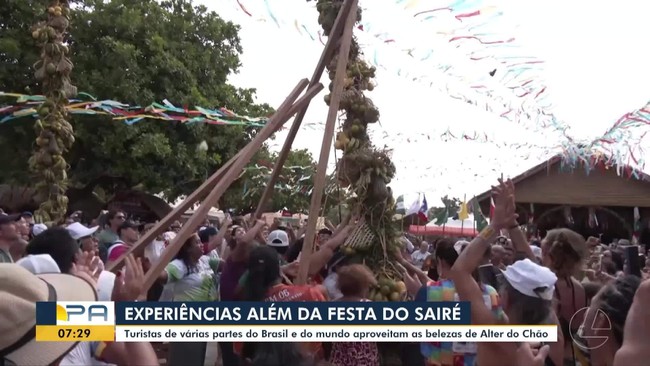 Sairé encanta turistas com festas e belezas de Alter do Chão