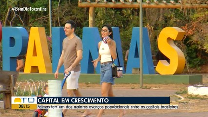 Palmas registra um dos maiores avanços populacionais entre as capitais brasileiras
