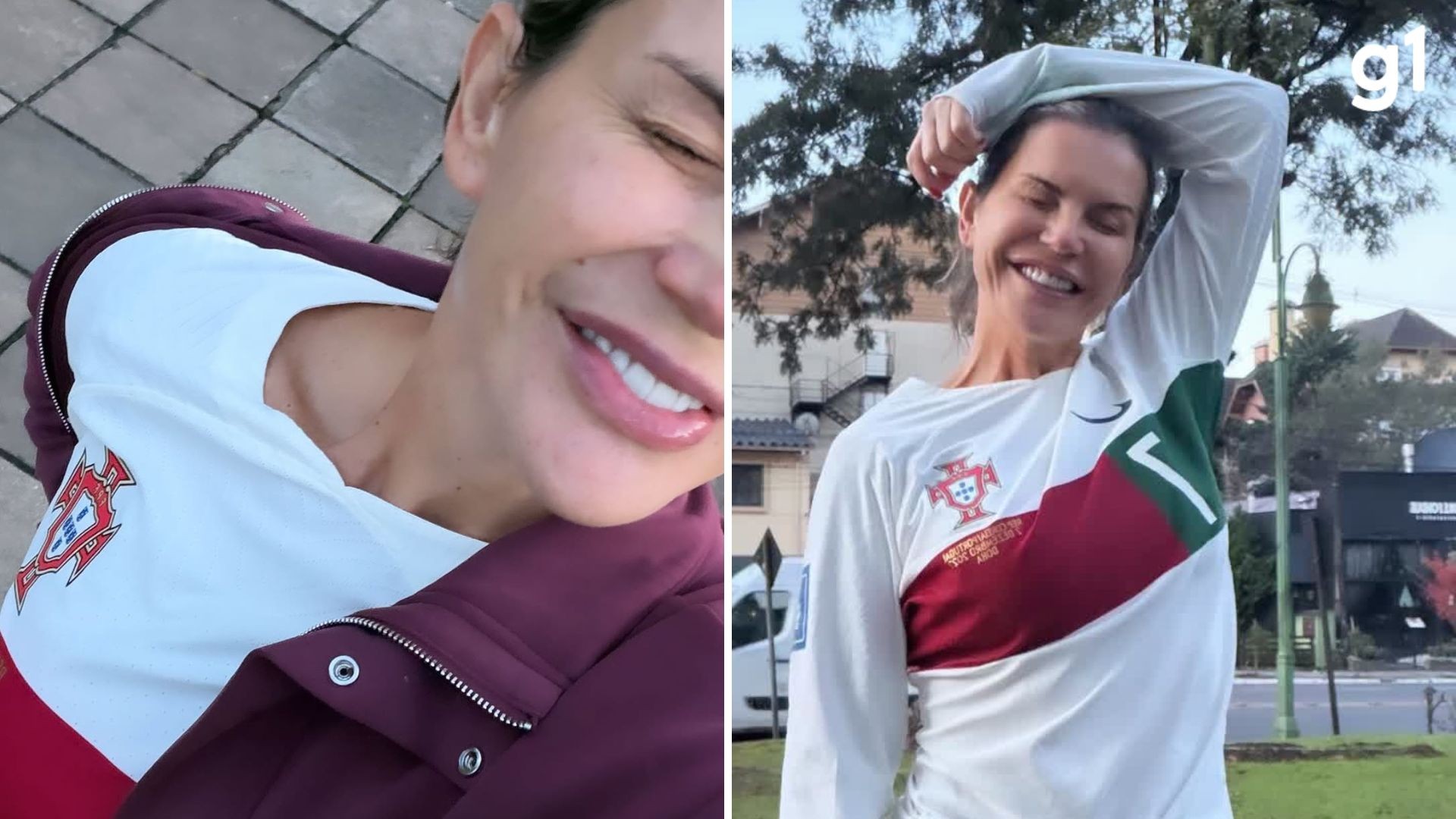 Em dia de Portugal na Copa, irmã de Cristiano Ronaldo veste camisa histórica do craque: 'ainda tem o cheiro dele'