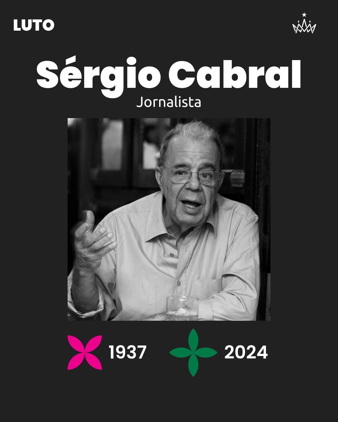 Escolas de samba, artistas e políticos lamentam morte de Sérgio Cabral; veja a repercussão