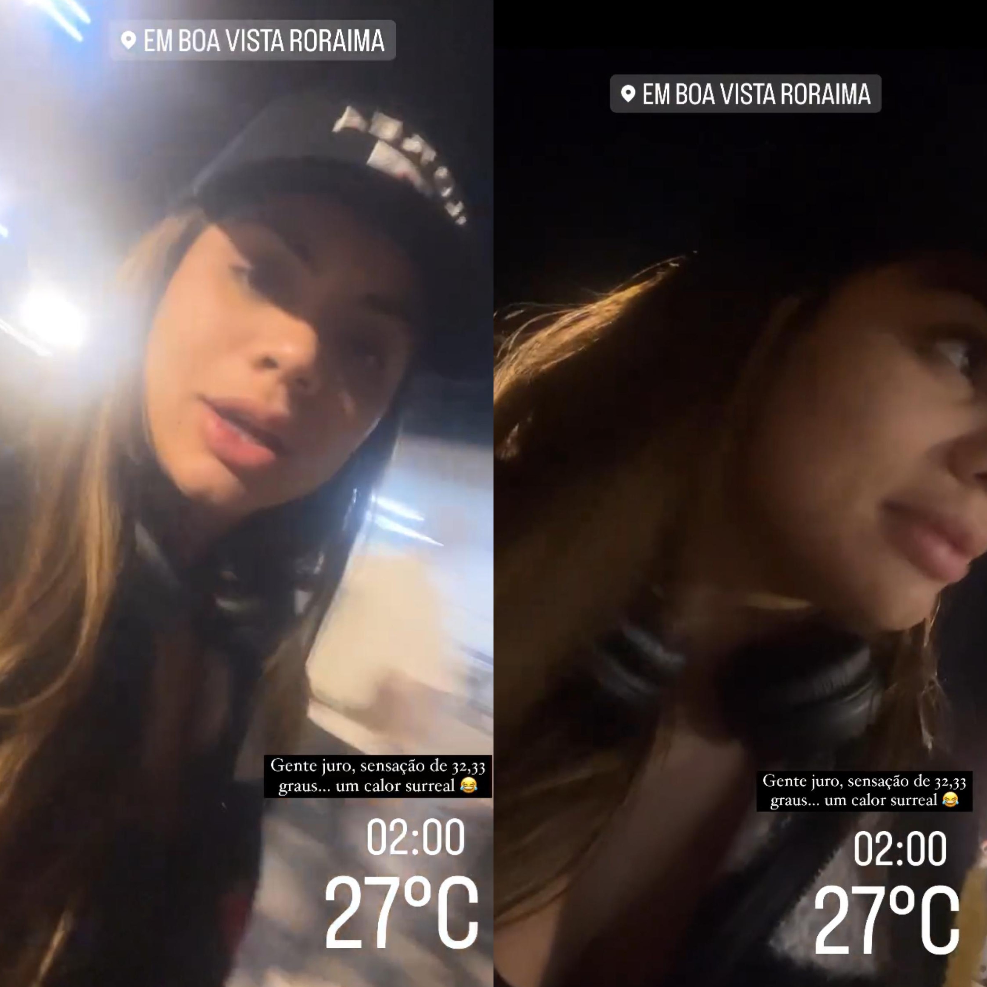 Lexa reclama de calor nas redes sociais ao chegar em Roraima para show: 'um dos lugares mais quentes que eu já cheguei'