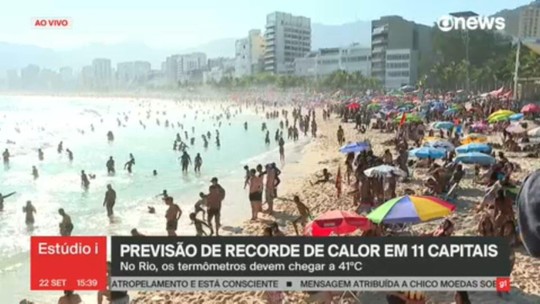 Inverno se despede com recorde de calor no Rio de Janeiro - Programa: Estúdio i 