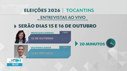 TV Anhanguera define datas de entrevistas com candidatos ao governo do Tocantins
