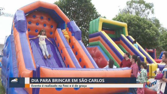 Dia do Brincar acontece neste sábado em São Carlos - Programa: Jornal da EPTV 1ª Edição - São Carlos/Araraquara 
