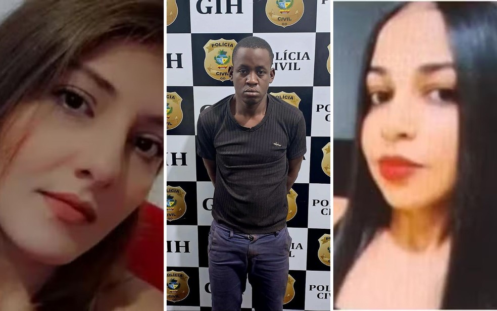 Monara Pires, Rildo Soares e Elisângela Silva; Vítimas foram mortas em Rio Verde, Goiás — Foto: Divulgação/Polícia Civil e Reprodução/TV Anhanguera
