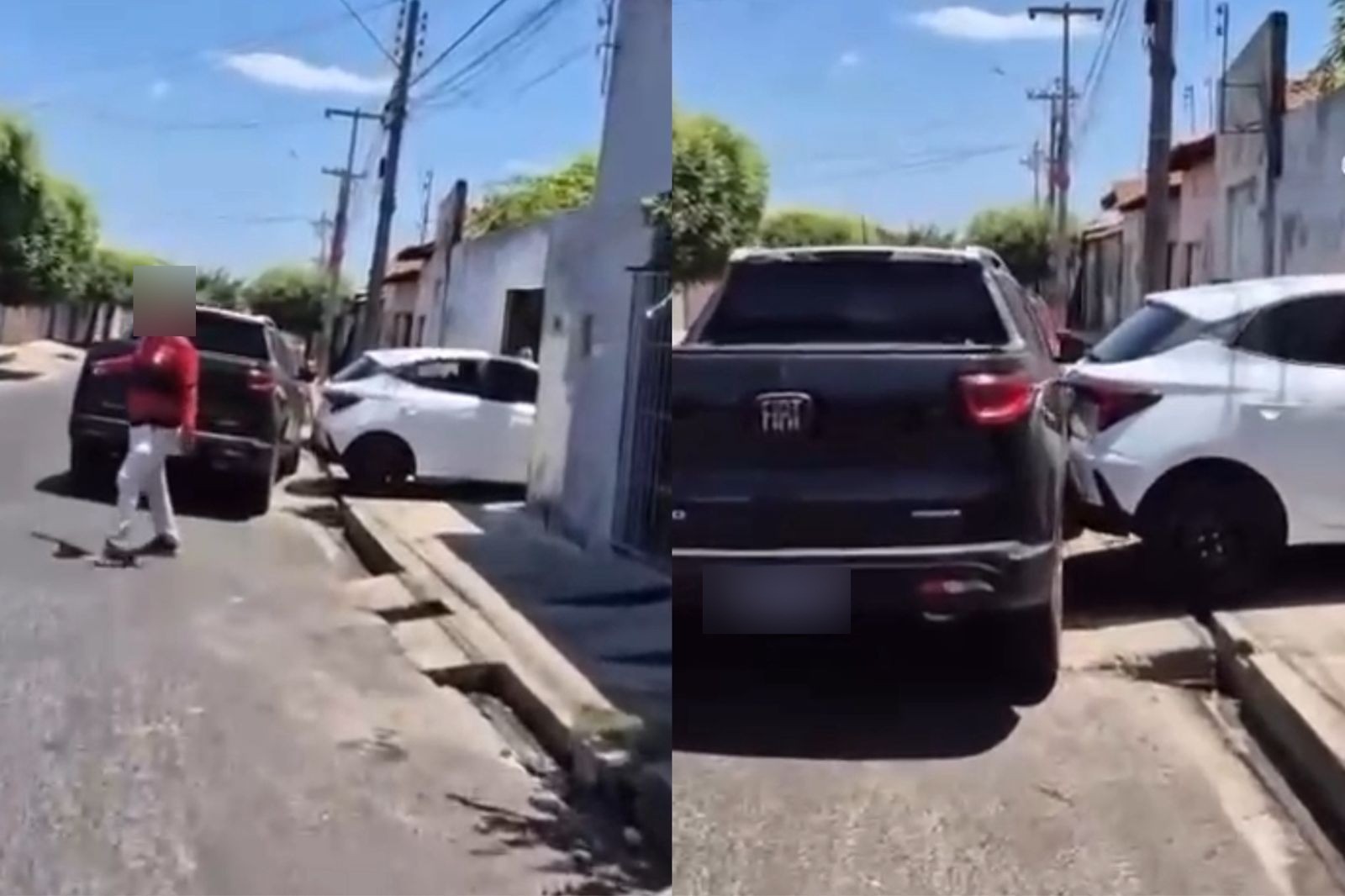 Vídeo: homem bate em carro de oficial com veículo alvo de busca e apreensão; 5 casos de agressão no PI