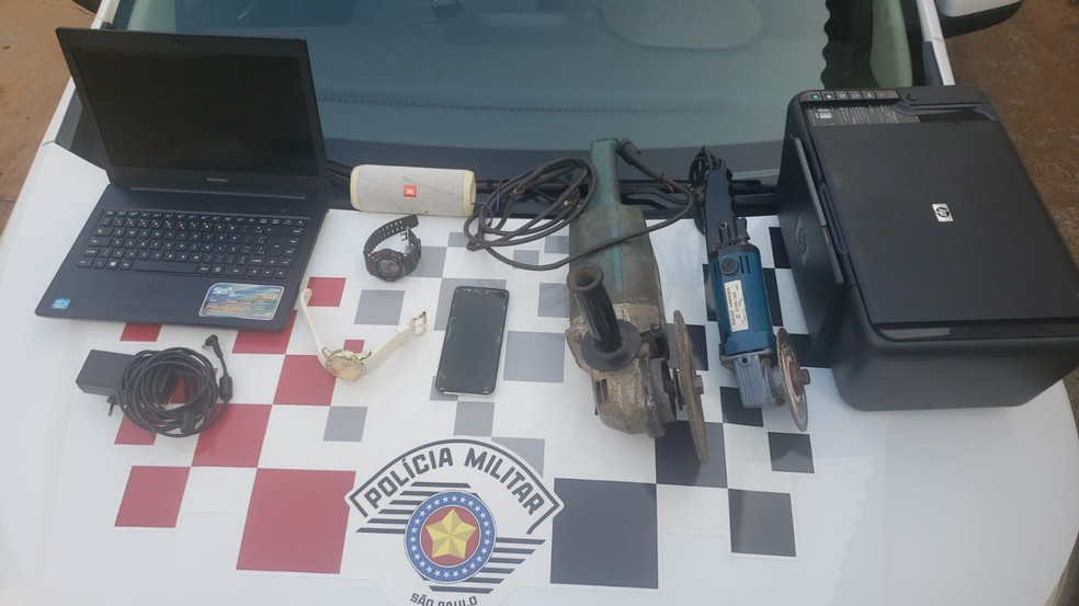 Homem, de 46 anos, foi preso por receptação, em Panorama (SP) — Foto: Polícia Militar