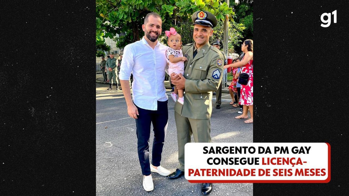 Sargento gay da PM consegue licença-paternidade de seis meses para tomar  conta de filha