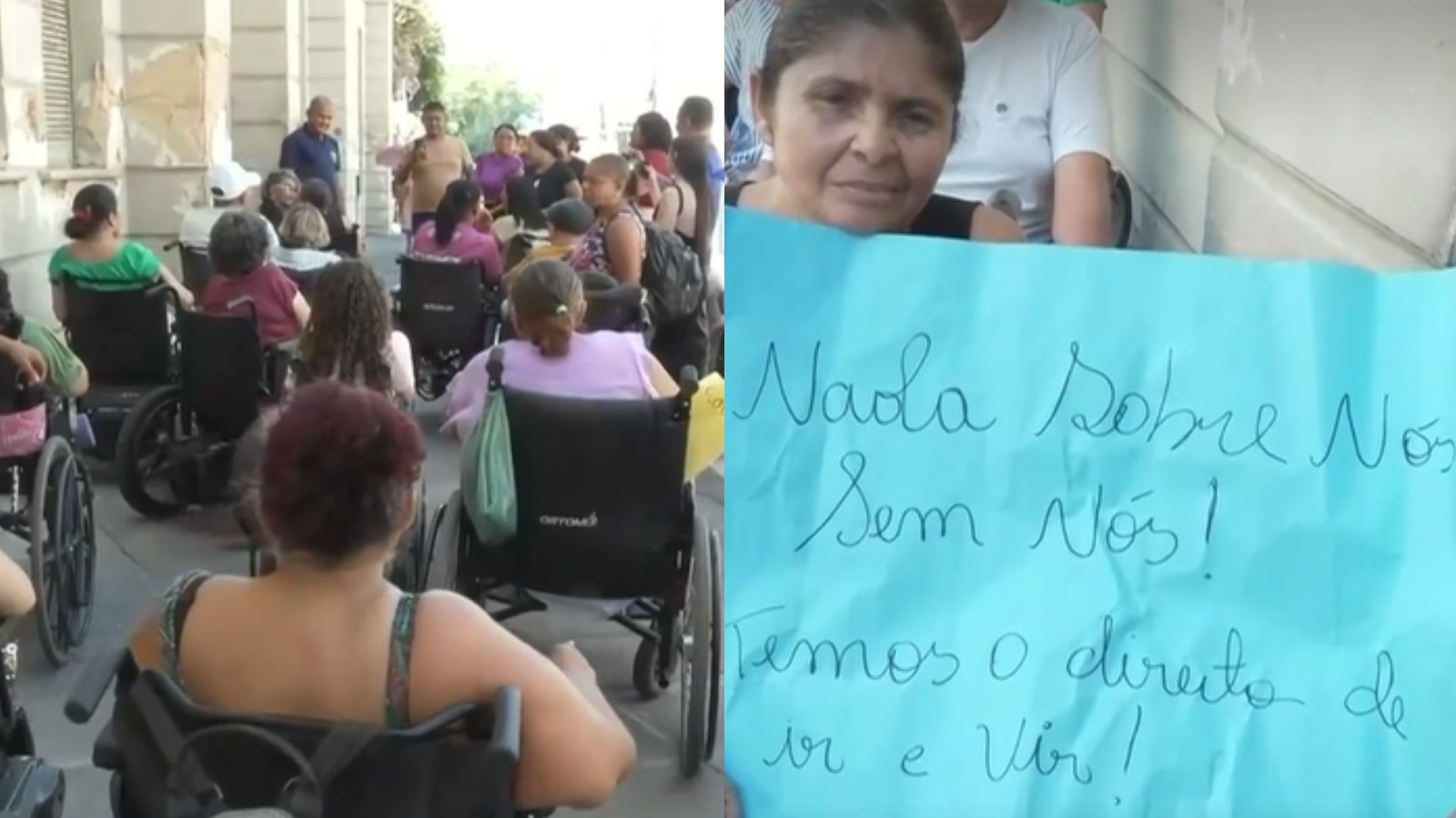 Pessoas com deficiência protestam por melhorias no Transporte Eficiente em Teresina | G1