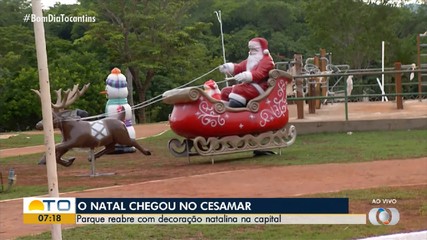 Parque Cesamar será reaberto após fechar para finalização da decoração natalina