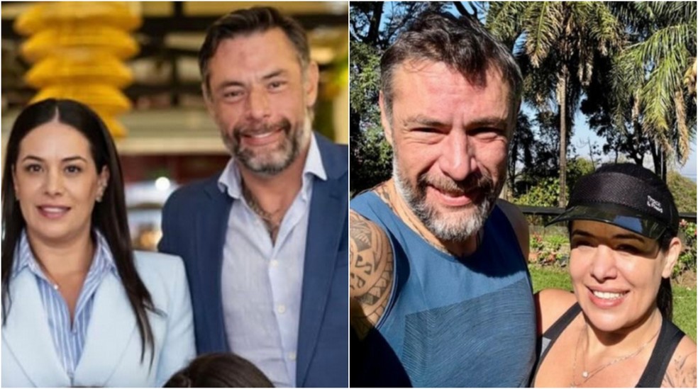 Deputado federal Fernando Marangoni (Podemos) ao lado da mulher, a médica Fabiana Marangoni — Foto: Reprodução