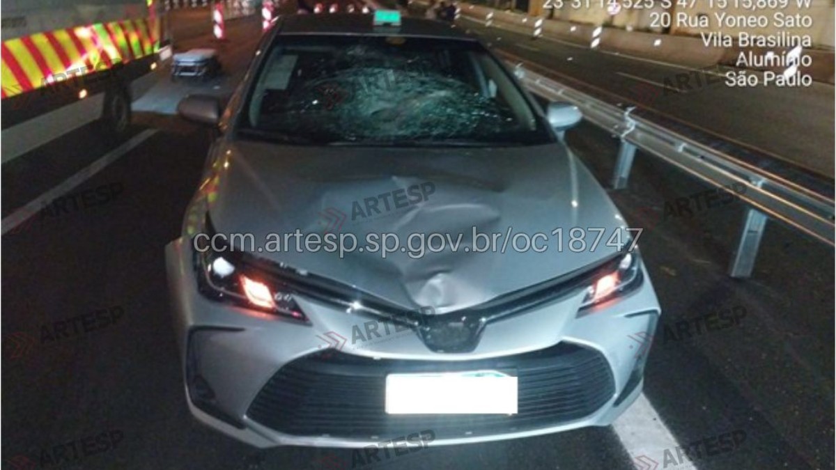 Pedestre é atropelado na Rodovia Raposo Tavares, em Alumínio