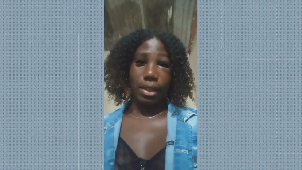 Gabrielly Castro, de 20 anos, denuncia transfobia na Cidade de Deus — Foto: Reprodução/TV Globo