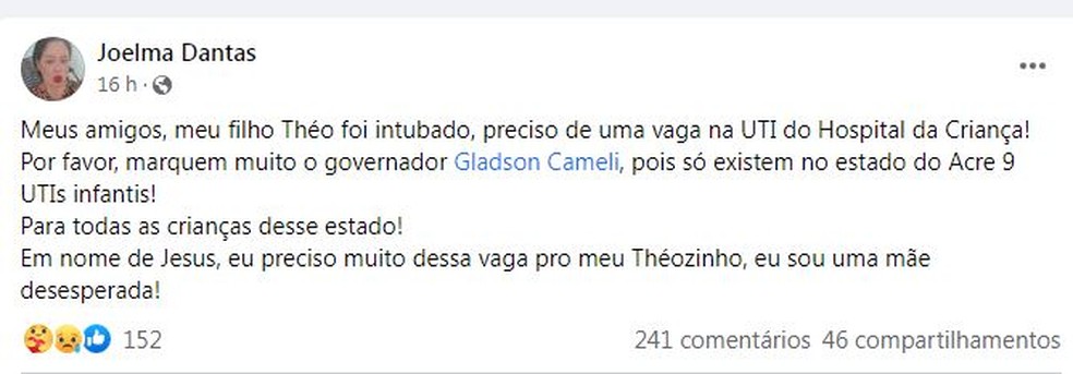 Infantil - Théo - 4 anos - Rio de Janeiro