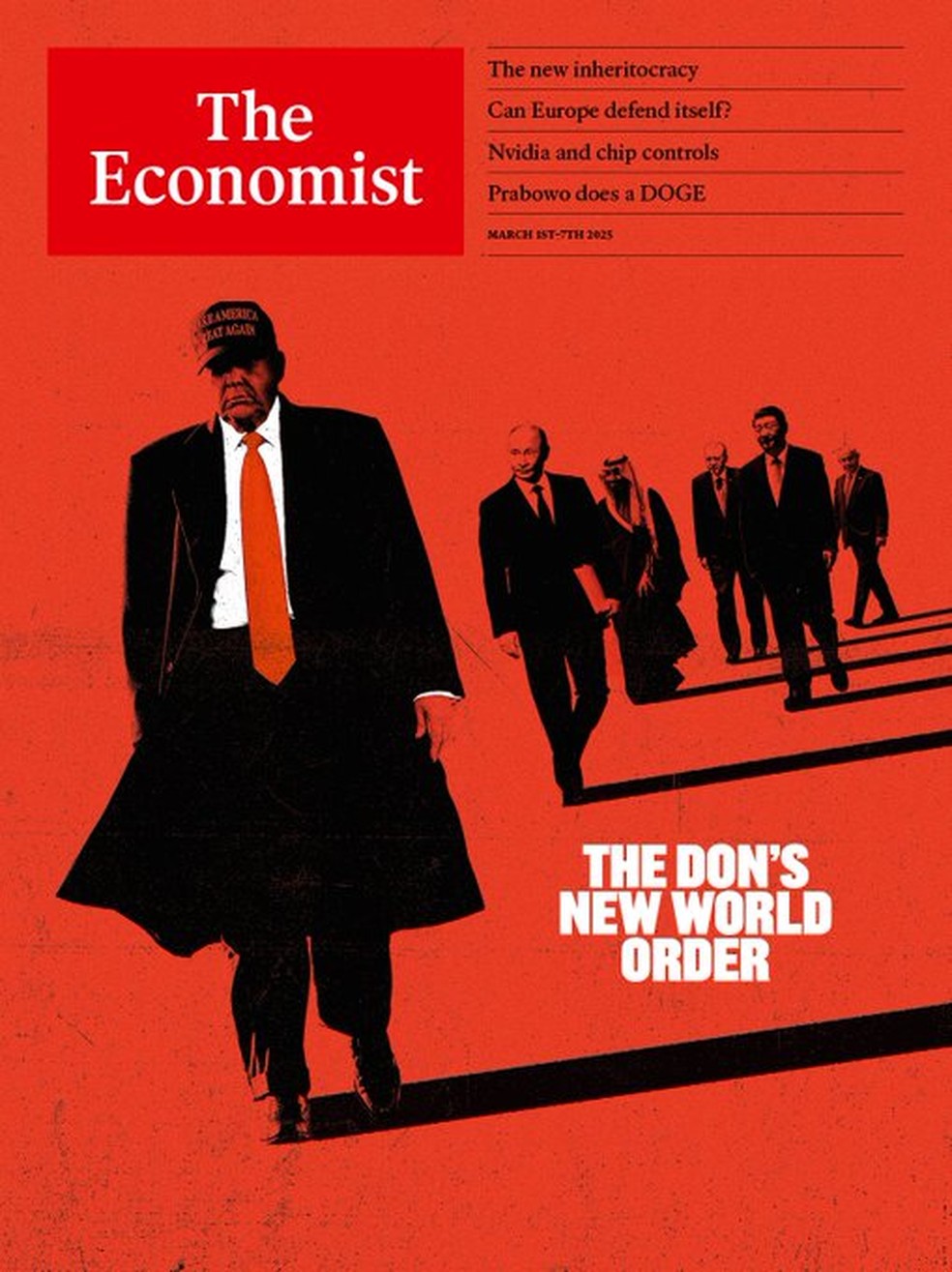 Capa da revista The Economist de 27 de fevereiro de 2025. — Foto: Reprodução/ The Economist