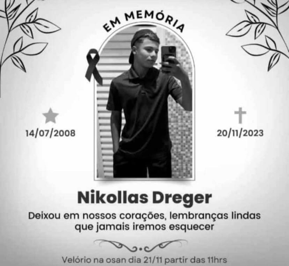Escola Estadual Professora Sylvia de Mello publicou nota de pesar nas redes sociais sobre a morte de Nikollas. — Foto: Reprodução/Facebook