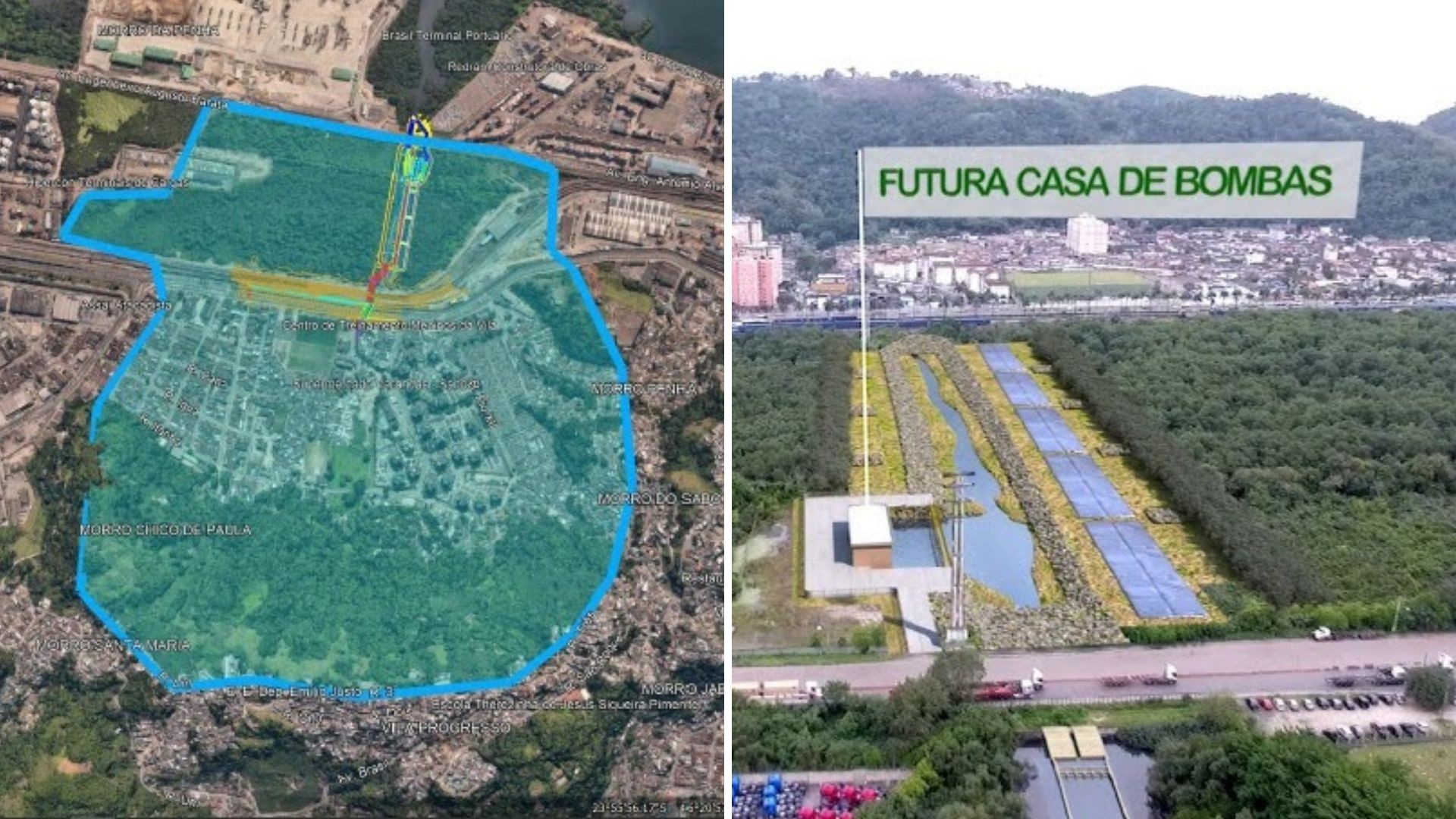 Santos inicia nova fase de obra para ampliar drenagem e reduzir alagamentos na Zona Noroeste