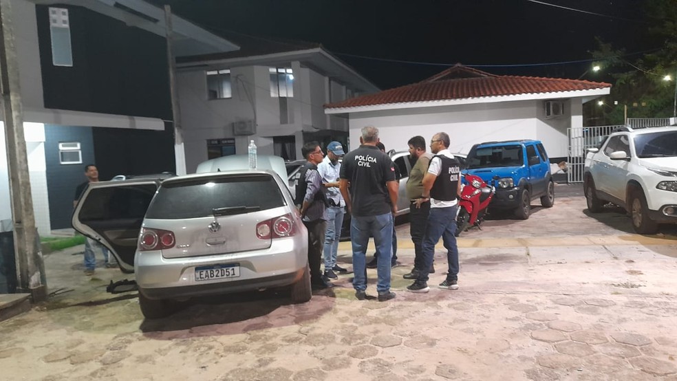 Carro usado pelos criminosos foi localizado e apreendidos pela Polícia Civil de Santarém — Foto: Reprodução / Redes sociais