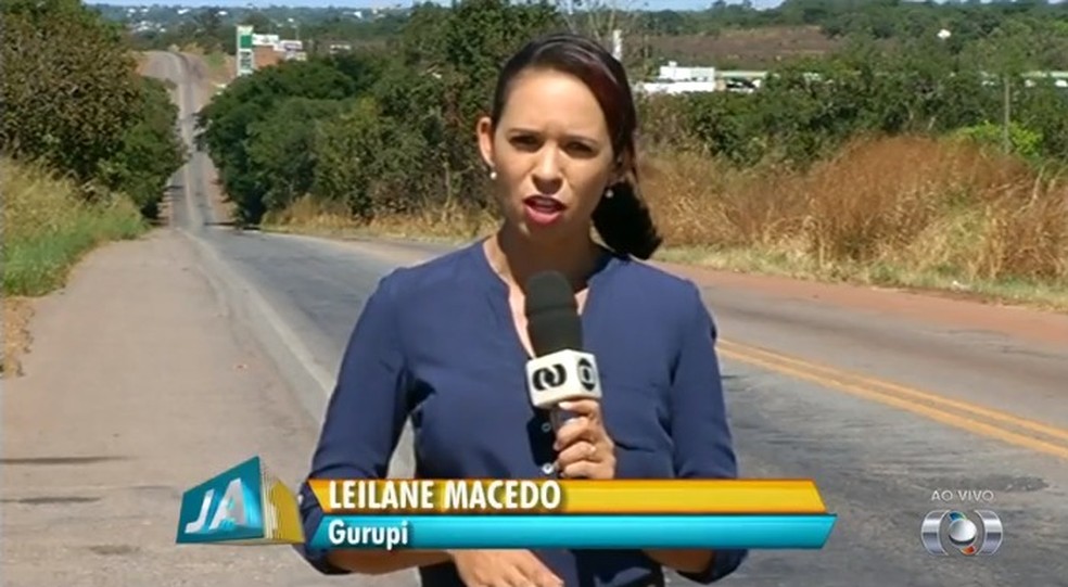 Leilane Macedo foi reprter e apresentadora da TV Anhanguera, em Gurupi  Foto: Reproduo/TV Anhanguera