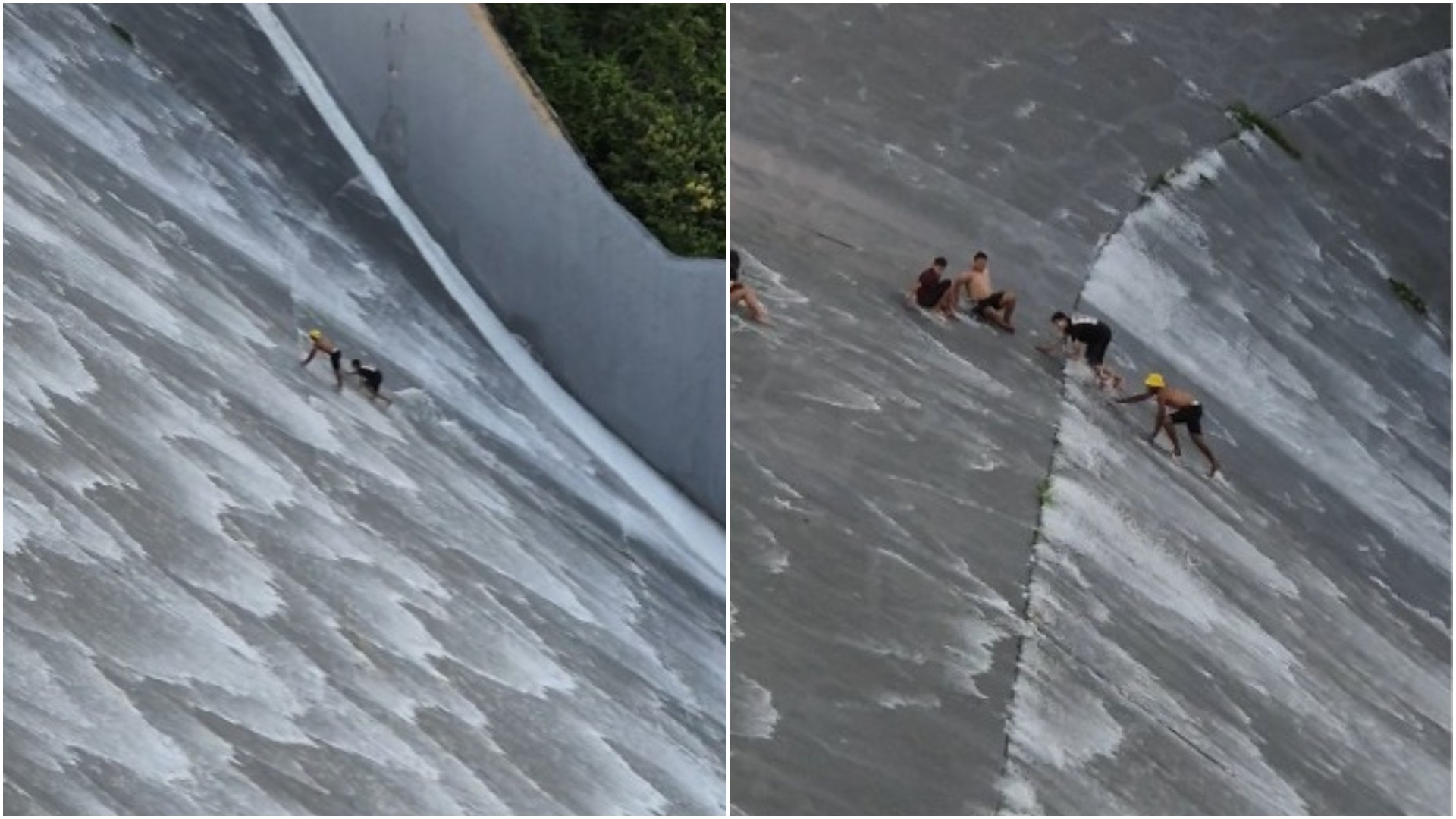 Vídeo: Jovens se arriscam no sangradouro do Açude Orós, e prefeitura alerta para acidentes