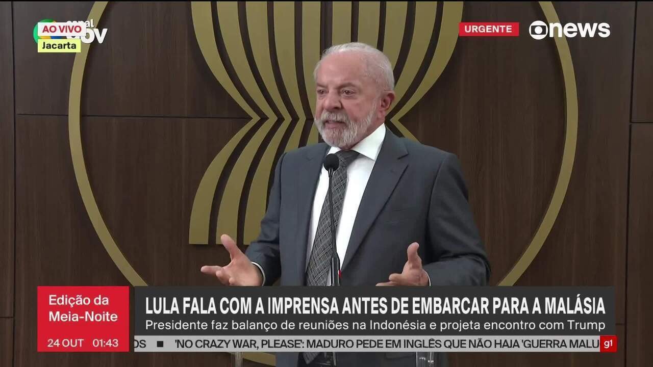 Lula reage a ações dos EUA na Venezuela e deve levar tema a encontro com Trump: 'Se a moda pega, vira terra sem lei'