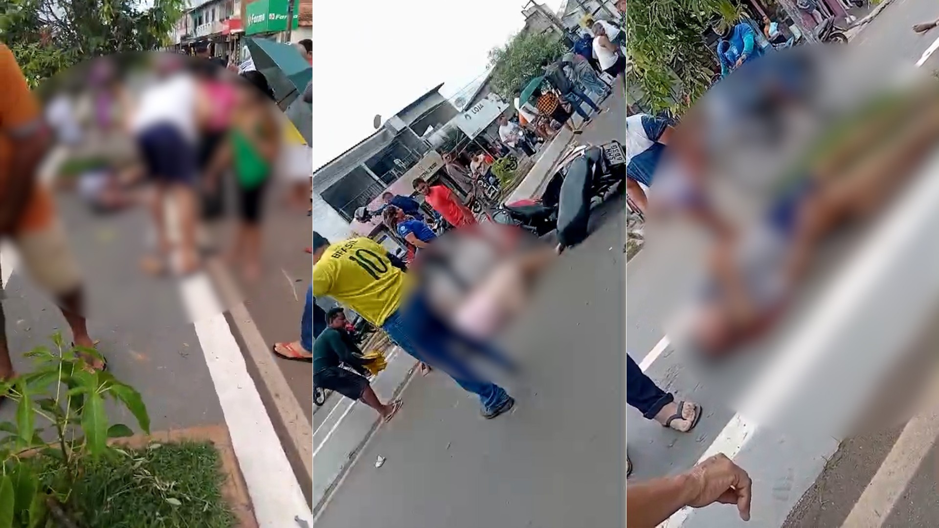 Colisão entre duas motos deixa quatro pessoas feridas em Arari; duas sofreram ferimentos graves