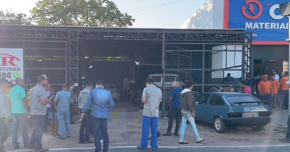 Ronny Erik Barros Alves, de 27 anos, foi morto a tiros em uma oficina de Barra do Bugres (MT). — Foto: Canal Diário