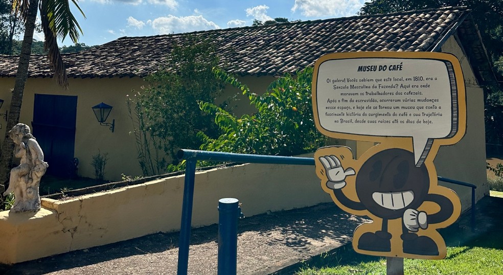 Antiga senzala masculina se tornou o Museu do Café, na Fazenda Nossa Senhora da Conceição, em Jundiaí (SP) — Foto: Fazenda Nossa Senhora da Conceição/Divulgação