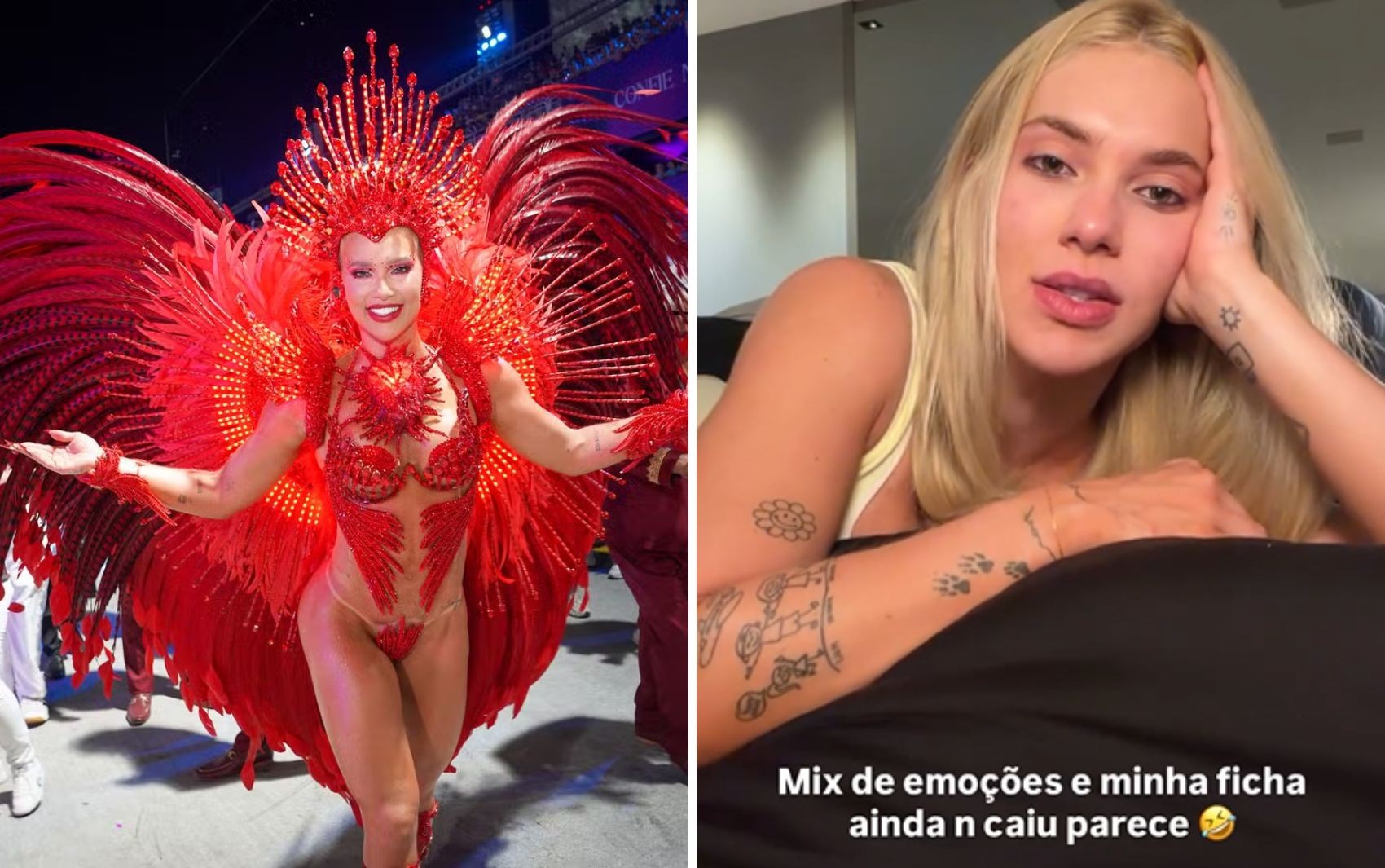 Virginia comemora estreia em carnaval como rainha de bateria: ‘Ficha não caiu’