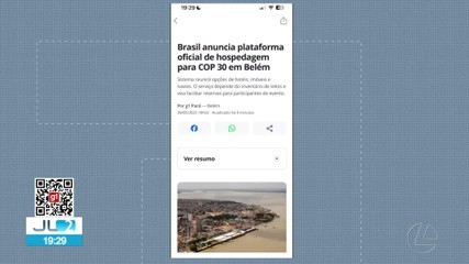 Governo federal lança plataforma de hospedagens para a COP
