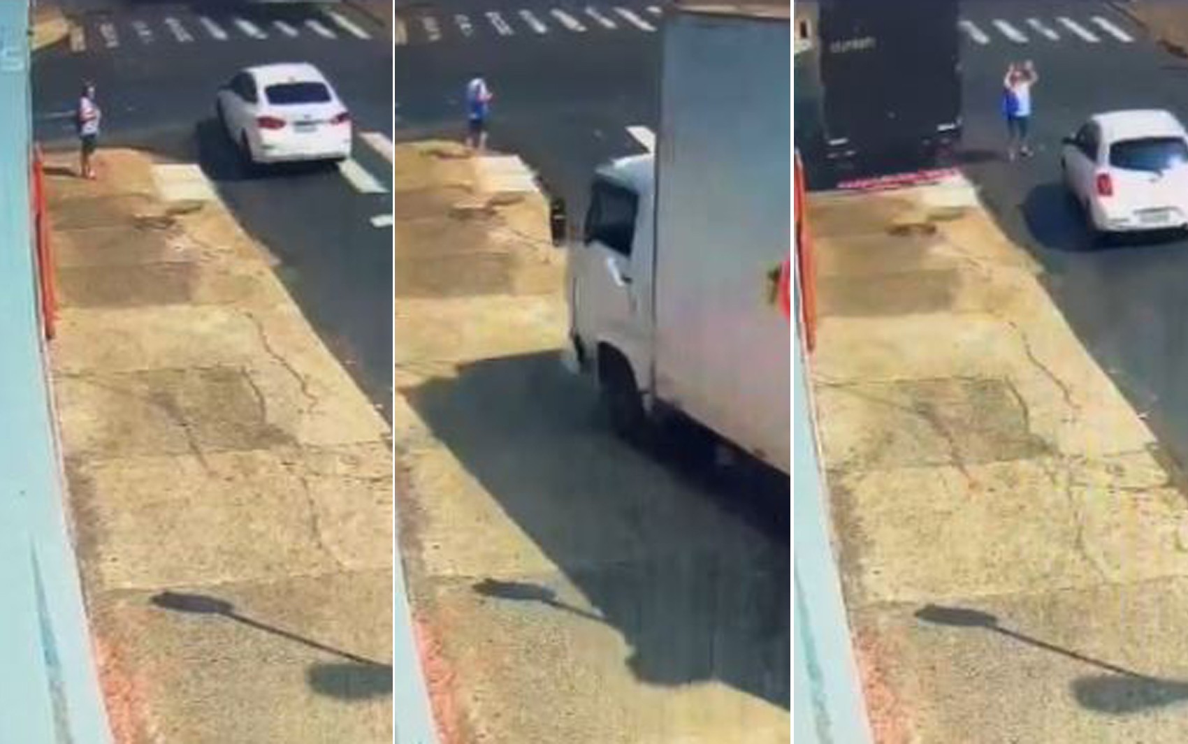 Vídeo: idosa escapa de ser atropelada por caminhão desgovernado em Ribeirão Preto, SP
