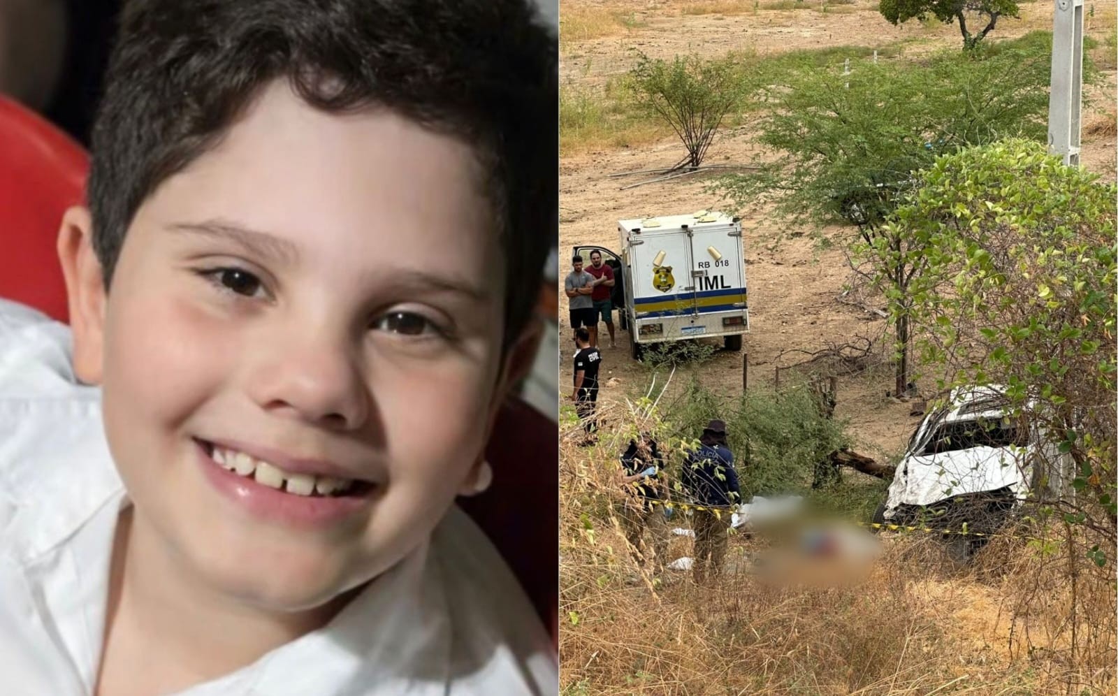 Grávida de 7 meses perde o bebê, a mãe e filho de 7 anos em acidente de carro no interior do RN