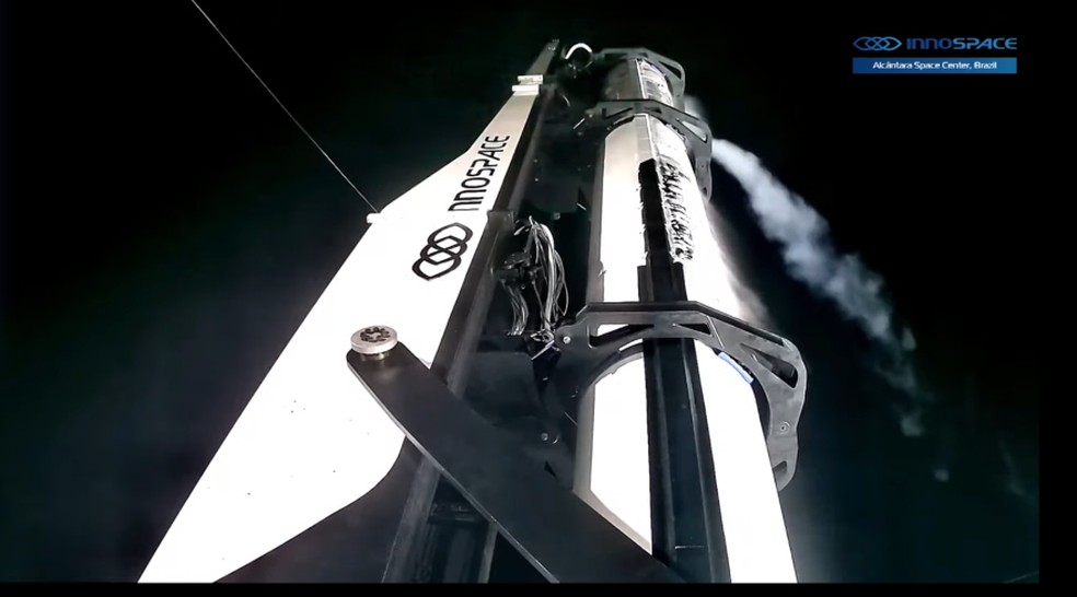 Lançamento de foguete no Brasil — Foto: Reprodução