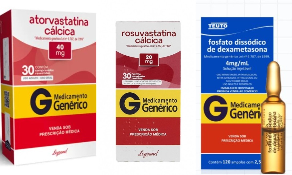 Lotes de remédio para colesterol (atorvastatina cálcica) e de corticoide (fosfato de dexametasona) são recolhidos; veja quais