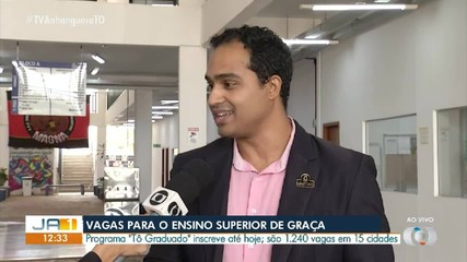 Inscrições para o vestibular Tô Graduado encerram nesta terça-feira (8)