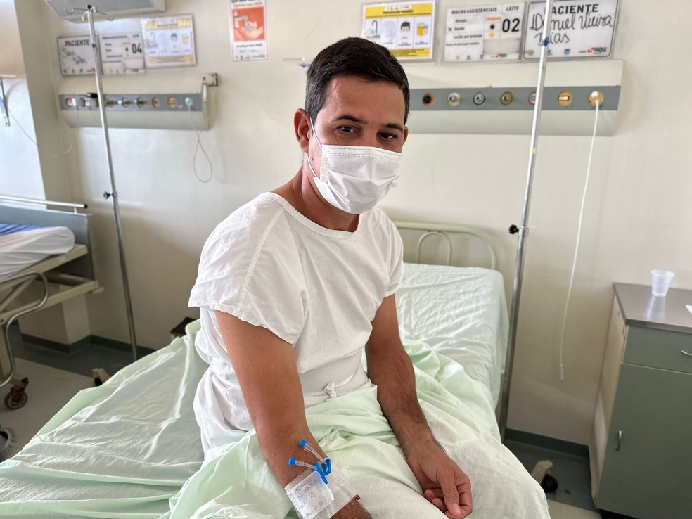 Daniel Vieira saiu de Boa Vista para doar rim à filha, em Santarém — Foto: Divulgação/HRBA