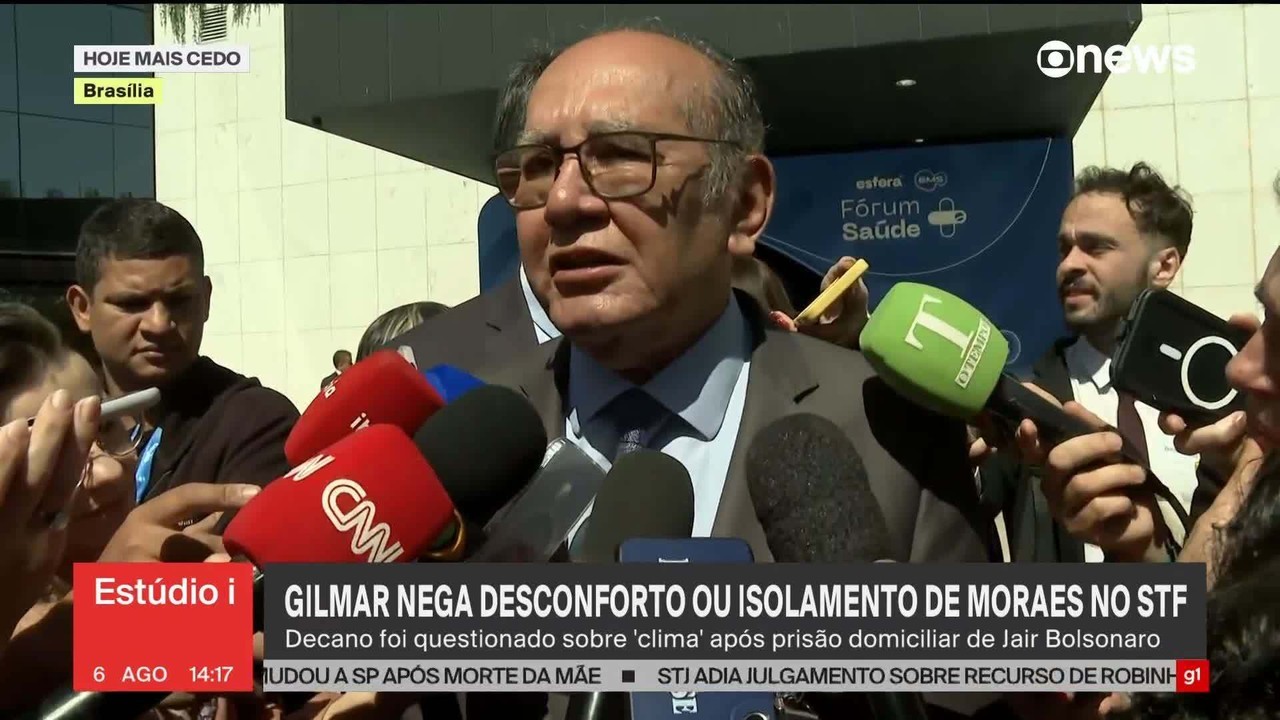Em lançamento de livro, ministro do STF Gilmar Mendes ironiza perda de visto americano