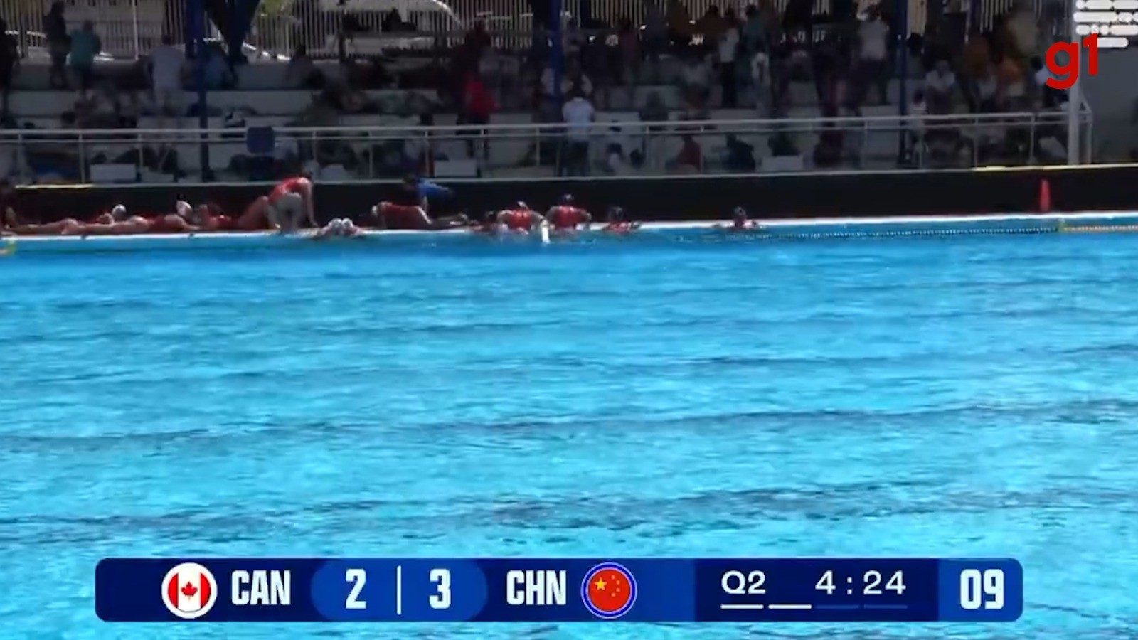 VÍDEO: Tiros interrompem partida da Copa do Mundo Feminina de Polo Aquático Sub-20 em Salvador