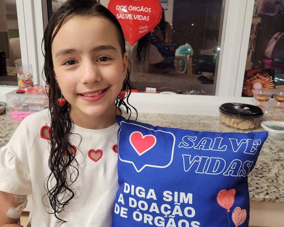 Lavínia tem 10 anos e aguarda por transplante de coração — Foto: Arquivo pessoal